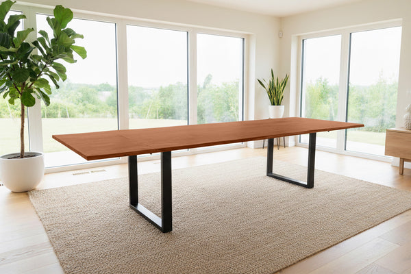 #nussbaumfarben #220(320)x100 #u-gestellschwarz