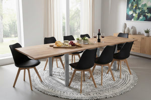 #naturfarben #180(280)x90 #u-gestellsilber