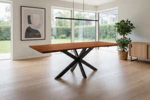 #nussbaumfarben #140(220)x90 #spider-gestellschwarz