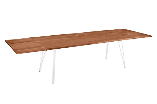 #nussbaumfarben #200(300)x100 #vierfuß-gestellweiß