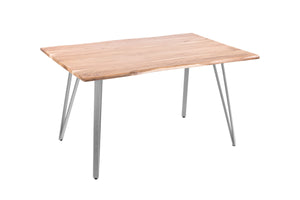#naturfarben #140(220)x90 #vierfuß-gestellsilber