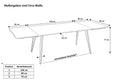#naturfarben #140(220)x90 #vierfuß-gestellschwarz