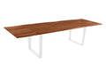 #nussbaumfarben #200(300)x100 #u-gestellweiß