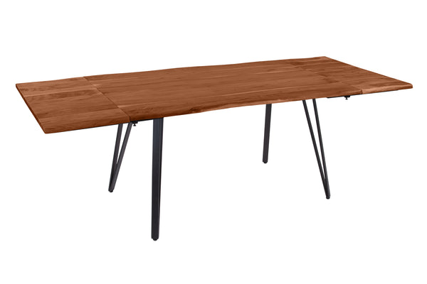 #nussbaumfarben #140(220)x90 #vierfuß-gestellschwarz