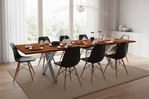 #nussbaumfarben #220(320)x100 #x-gestellsilber