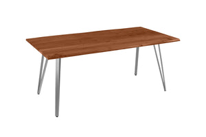 #nussbaumfarben #180(280)x90 #vierfuß-gestellsilber