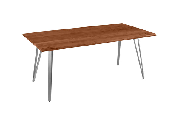 #nussbaumfarben #180(280)x90 #vierfuß-gestellsilber