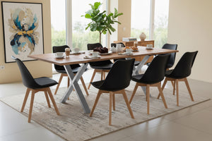 #naturfarben #160(260)x90 #x-gestellsilber