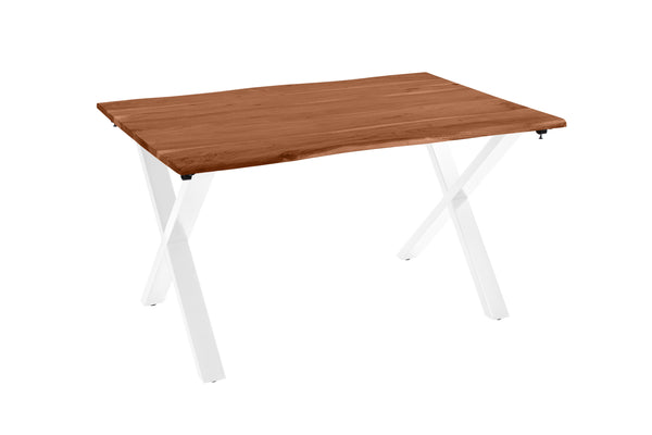 #nussbaumfarben #120(200)x90 #x-gestellweiß