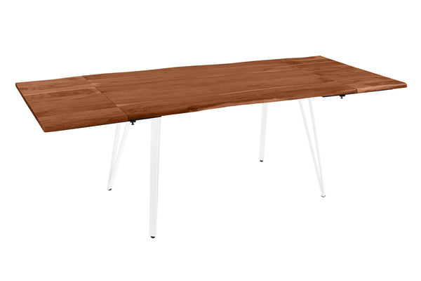 #nussbaumfarben #120(200)x90 #vierfuß-gestellweiß