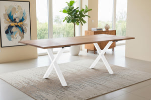 #naturfarben #120(200)x90 #x-gestellweiß
