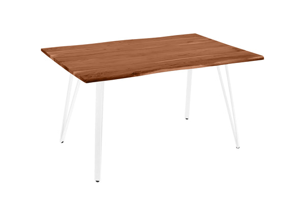 #nussbaumfarben #160(260)x90 #vierfuß-gestellweiß