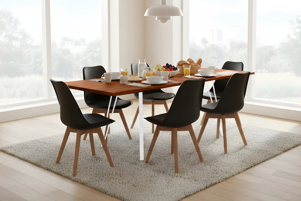 #nussbaumfarben #120(200)x90 #vierfuß-gestellweiß