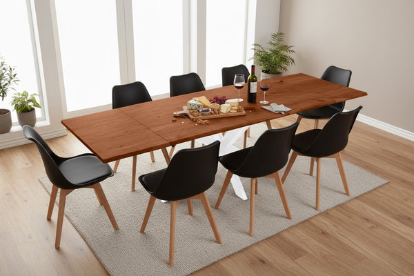 #nussbaumfarben #180(280)x90 #spider-gestellweiß