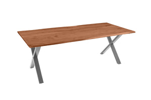 #nussbaumfarben #220(320)x100 #x-gestellsilber