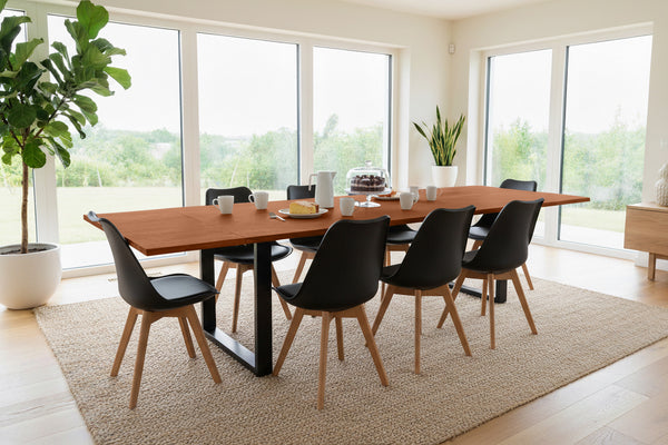 #nussbaumfarben #220(320)x100 #u-gestellschwarz