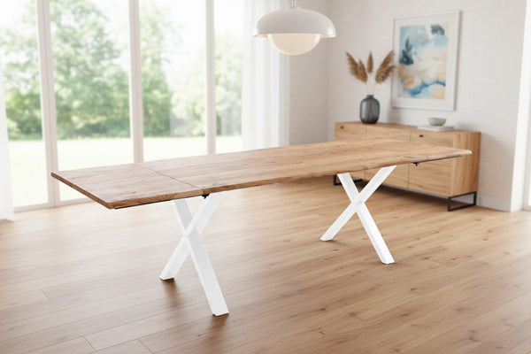 #naturfarben #180(280)x90 #x-gestellweiß