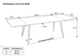 #naturfarben #120(200)x90 #vierfuß-gestellschwarz