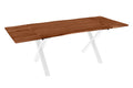 #nussbaumfarben #120(200)x90 #x-gestellweiß