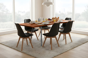 #nussbaumfarben #120(200)x90 #vierfuß-gestellsilber