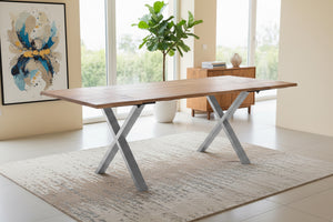 #naturfarben #140(220)x90 #x-gestellsilber