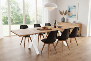 #naturfarben #180(280)x90 #x-gestellweiß