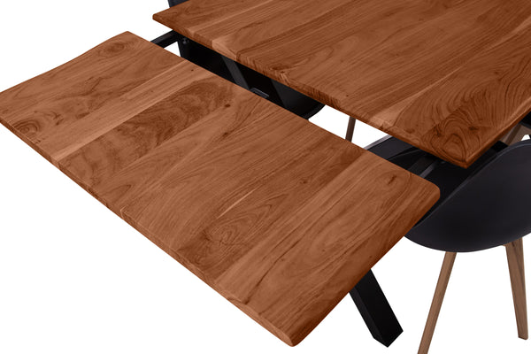 #nussbaumfarben #180(280)x90 #x-gestellschwarz