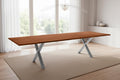 #nussbaumfarben #200(300)x100 #x-gestellsilber