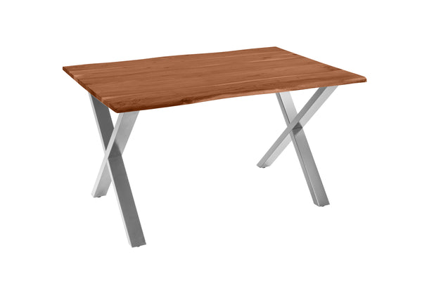#nussbaumfarben #160(260)x90 #x-gestellsilber