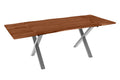 #nussbaumfarben #160(260)x90 #x-gestellsilber