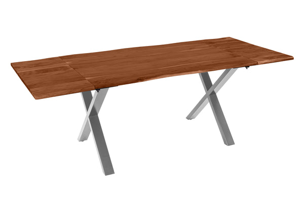 #nussbaumfarben #160(260)x90 #x-gestellsilber