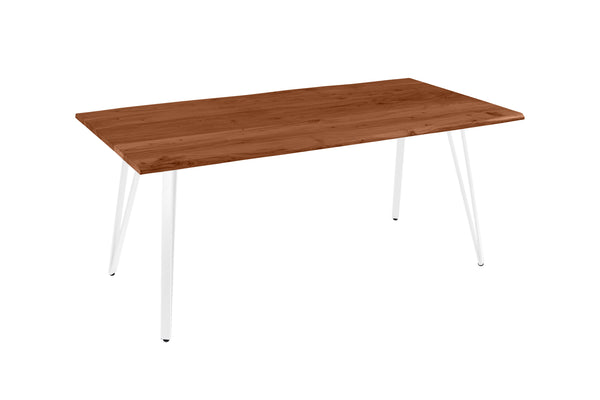 #nussbaumfarben #180(280)x90 #vierfuß-gestellweiß
