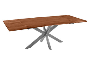 #nussbaumfarben #140(220)x90 #spider-gestellsilber