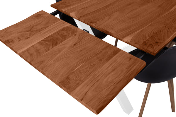#nussbaumfarben #180(280)x90 #x-gestellweiß