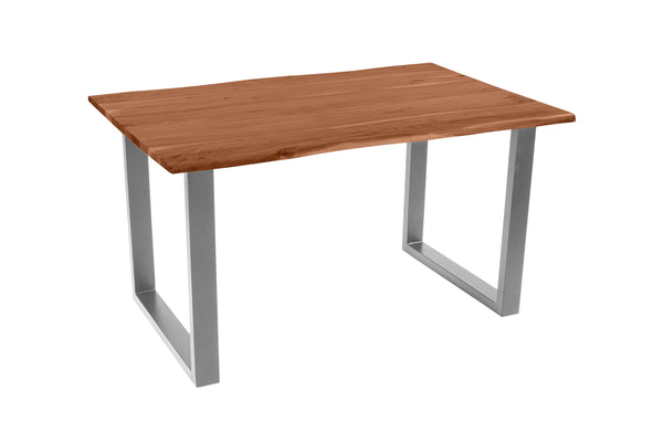#nussbaumfarben #120(200)x90 #u-gestellsilber