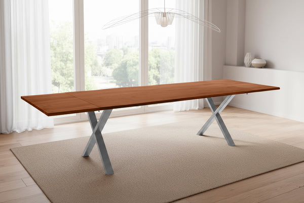 #nussbaumfarben #220(320)x100 #x-gestellsilber