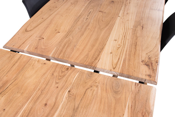#naturfarben #160(260)x90 #u-gestellschwarz