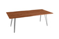 #nussbaumfarben #200(300)x100 #vierfuß-gestellsilber