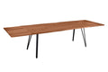 #nussbaumfarben #200(300)x100 #vierfuß-gestellschwarz