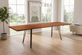 #nussbaumfarben #180(280)x90 #vierfuß-gestellschwarz