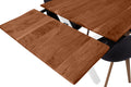 #nussbaumfarben #160(260)x90 #x-gestellweiß
