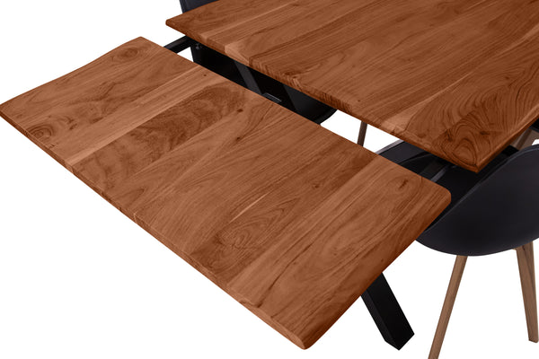 #nussbaumfarben #160(260)x90 #x-gestellschwarz