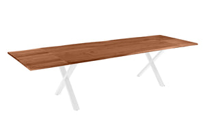 #nussbaumfarben #220(320)x100 #x-gestellweiß