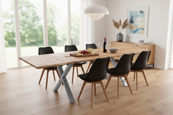 #naturfarben #180(280)x90 #x-gestellsilber