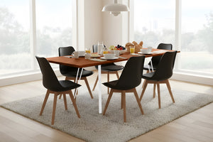 #nussbaumfarben #140(220)x90 #vierfuß-gestellweiß