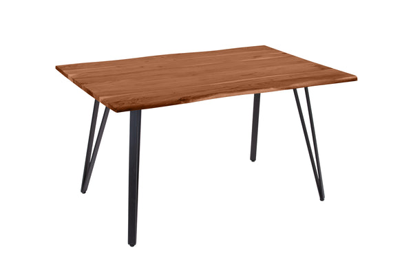 #nussbaumfarben #140(220)x90 #vierfuß-gestellschwarz