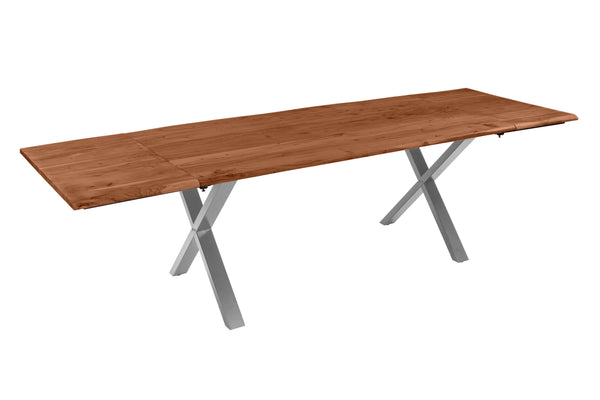 #nussbaumfarben #180(280)x90 #x-gestellsilber