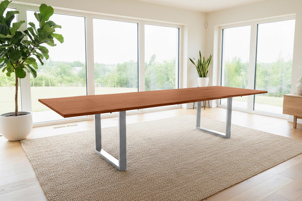 #nussbaumfarben #220(320)x100 #u-gestellsilber