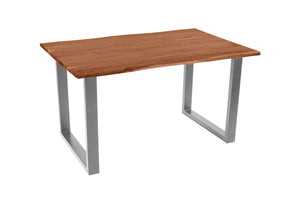 #nussbaumfarben #160(260)x90 #u-gestellsilber