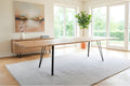 #naturfarben #200(300)x100 #vierfuß-gestellschwarz